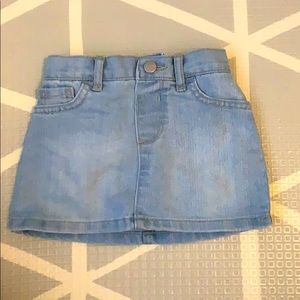 Denim skort